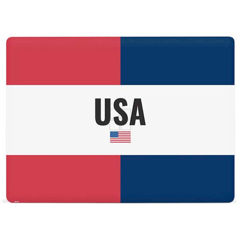 American Flag Color Block Surface Laptop 2 Skin